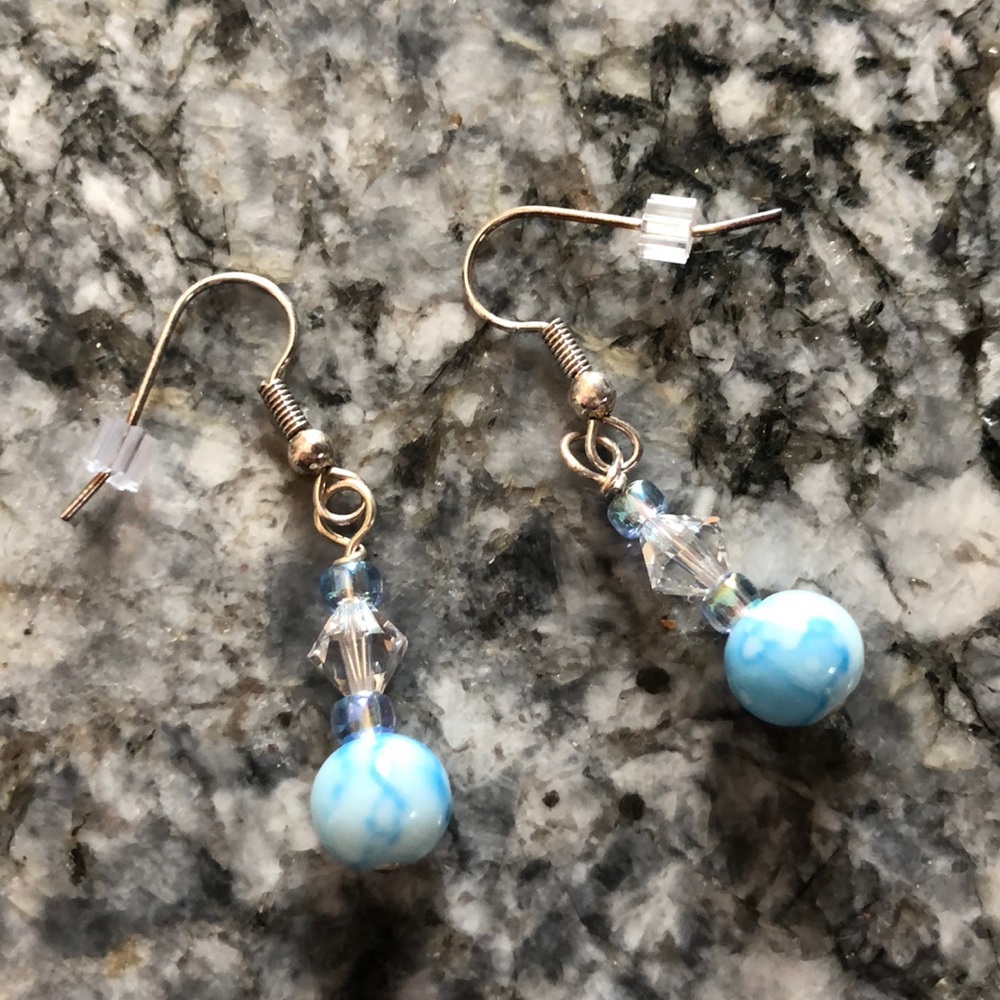Handmade Swarovski crystal earrings